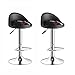 ZJF Stołki barowe - zestaw 2, krzesła kuchenne obracane o 360° - ergonomiczny design, wysokie krzesła barowe - wysokość siedziska od 60 do 80 cm (kolor: Portret, rozmiar: Wysokość)