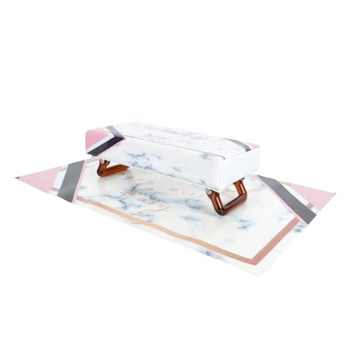 NOLITOY 1 セット マニキュアハンドピローセット マニキュアハンドサポートパッド ハンドレスト枕 マニキュア供給 マニキュア枕 アームレストデスク 手枕 マニキュア折りたたみ枕 白い 塩ビ