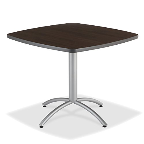 Iceberg 65684 CafeWorks Cafe/Meeting Table, 42" Square, Walnut