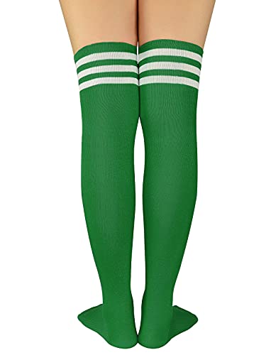 Image of Century Star Thigh High Socks Long Over Knee High Socks for Women Casual Athlete Striped Knee High Stocking