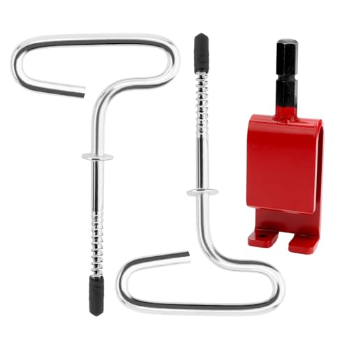SHAHN Ice Anchor Tool Kit Compatible with Eskimo ice Fishing Tents and All shelter setups,Includes 69138 Ice Shelter Anchors and 43416 Anchor Install Adapter,Ice Anchor Drill Adapter Kit