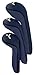 Stealth Club Covers 19060 Set 1-3-5 Golf Club Head Cover, Navy Blue Solid/Black Trim