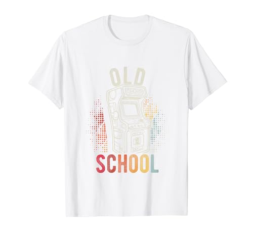 Juego OLD SCHOOL Retro Arcade Juego Gamer Camiseta