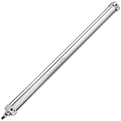 Heschen Pneumatischer Standard-Luftdruckzylinder, SC 40-800, PT1/4 Anschluss, 40mm Bohrung, 800mm Hub, Doppelt Wirkend Cover