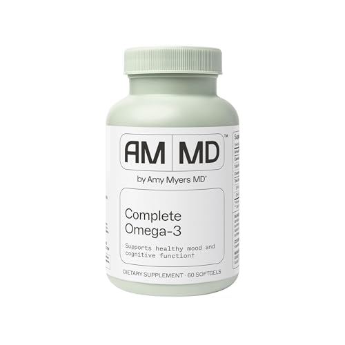 Amy Myers MD Complete Omega-3 Softgels - Fish Oil Supplement for Cardiovascular & Immune System Support - Non-GMO, Non-Dairy & Non-Soy - 60 Softgels (60 Servings) Amy Myers MD Complete Omega-3 Softgels - Fish Oil Supplement for Cardiovascular & Immune System Support - Non-GMO, Non-Dairy & Non-Soy - 60 Softgels (60 Servings)