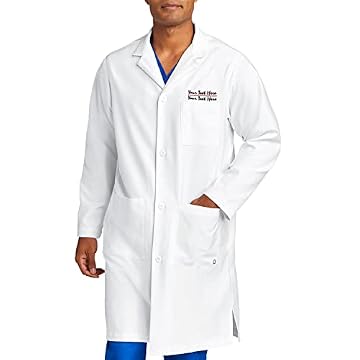 lab coat with embroidery