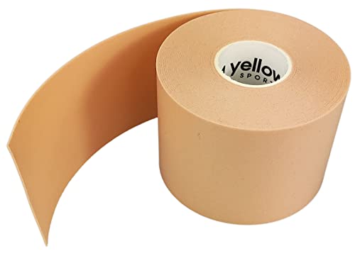 Zarys yellow SPORT Foam Blasenpflaster Blasenband - Wandern - Tape für Füße - Fersenpflaster - Wasserdichte - Selbstklebende - Heftpflaster Rolle mit starker Klebkraft - 1 Rolle (5 cm x 5 m) Cover