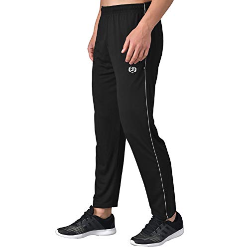 Image of eKools� Plain Trackpants for Men | Plain Trackpants | Basic Trackpants | Two Side Pockets with One Zip Pocket for Phone | 100% Cotton | Men's Trackpants (Pack of 2)