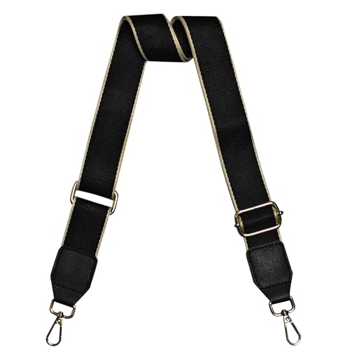 Image of Purse Strap Crossbody Wide Shoulder Strap Adjustable Canvas Straps Replacement Belts for Handbag, Crossbody Bag