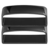 JEWEDECO Presillas Metálicas para Cinturón de Hombre 4.0 Cm, Pack 2 Piezas