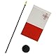 AZ FLAG - Tischflagge Malta - 15x10 cm Goldene Splitze - Republik Malta Tischfahne 10 x 15 Cm - Flaggen