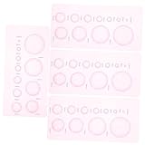 COHEALI 4pcs Paper Quilling Mould DIY Paper Craft Tools Material Tool Half Sphere Shape for Crafts