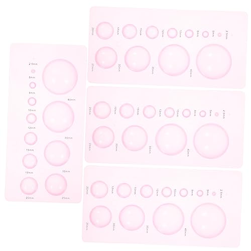 COHEALI 4pcs Paper Quilling Mould DIY Paper Craft Tools Material Tool Half Sphere Shape for Crafts