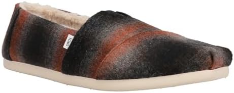 TOMS Men's Alpargata Recycled Cotton Canvas” Loafer Flat, Red Abstract, 11 | Image 1