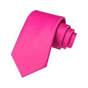 JEMYGINS Solid Color Tie Mens Necktie for Business and Wedding