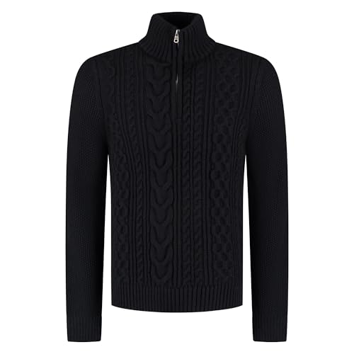 Superdry Para Hombre. M6110698A Jersey Jacob Cable Marino (L), Casual, AcríLico