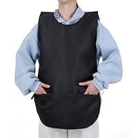 Küchenschürzen Kochschürze Damen Schürze Reinigung Kosmetikerin, Reinigung Arbeitsuniform, Apron, Für Kellner Kellnerinnen Friseure Barbiere Kosmetikerinnen Maniküristinnen Zimmermädchen, Schwarz