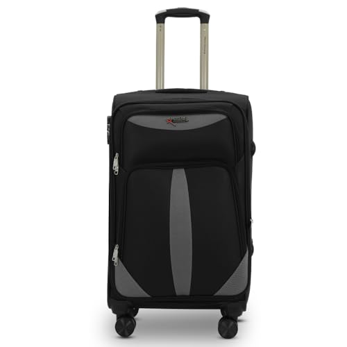 Image of AMERICAN TRAVELLER Forever Large 8 Wheels Soft Sided Luggage Trolley Bag