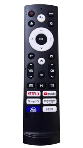 Image of BLACKSHEEP Compatible with Hisense Tv Remote Original ERF3T920H Model Suitable for Led UHD HD Hisense Television Remote Control-Black