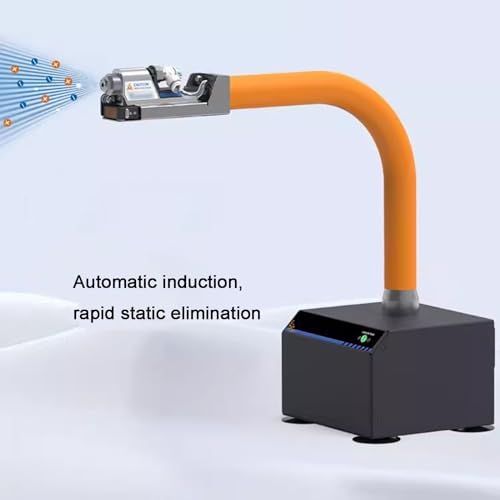 Serpiente De Aire Ionizante, Pistola De Aire Antiestática, Detección Automática, Flujo De Aire Ajustable, El Tubo En Forma De Serpiente Mide 350 Mm De Largo, El Tubo Se Puede Deformar A