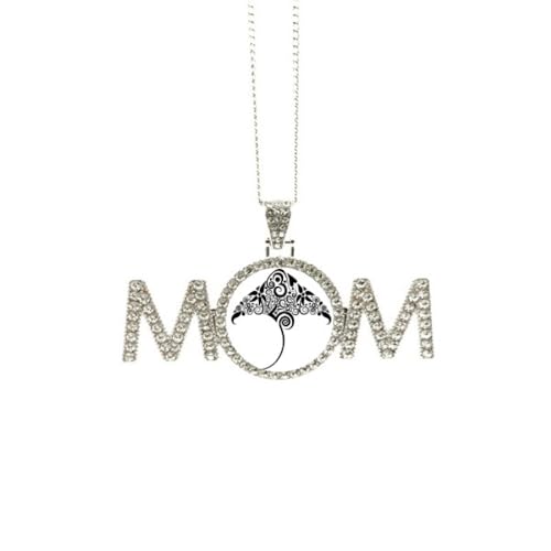Collier patin noir et blanc cadeau anniversaire maman grand-mère M