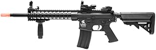 Lancer Tactical Gen 2 M4 Carbine LT-19 Airsoft Rifle with Scope & Grip Package Combo- 9.6v Nimh Battery, Charger, 1000 Rounds of Bag 0.20g BBS Included, Color Black