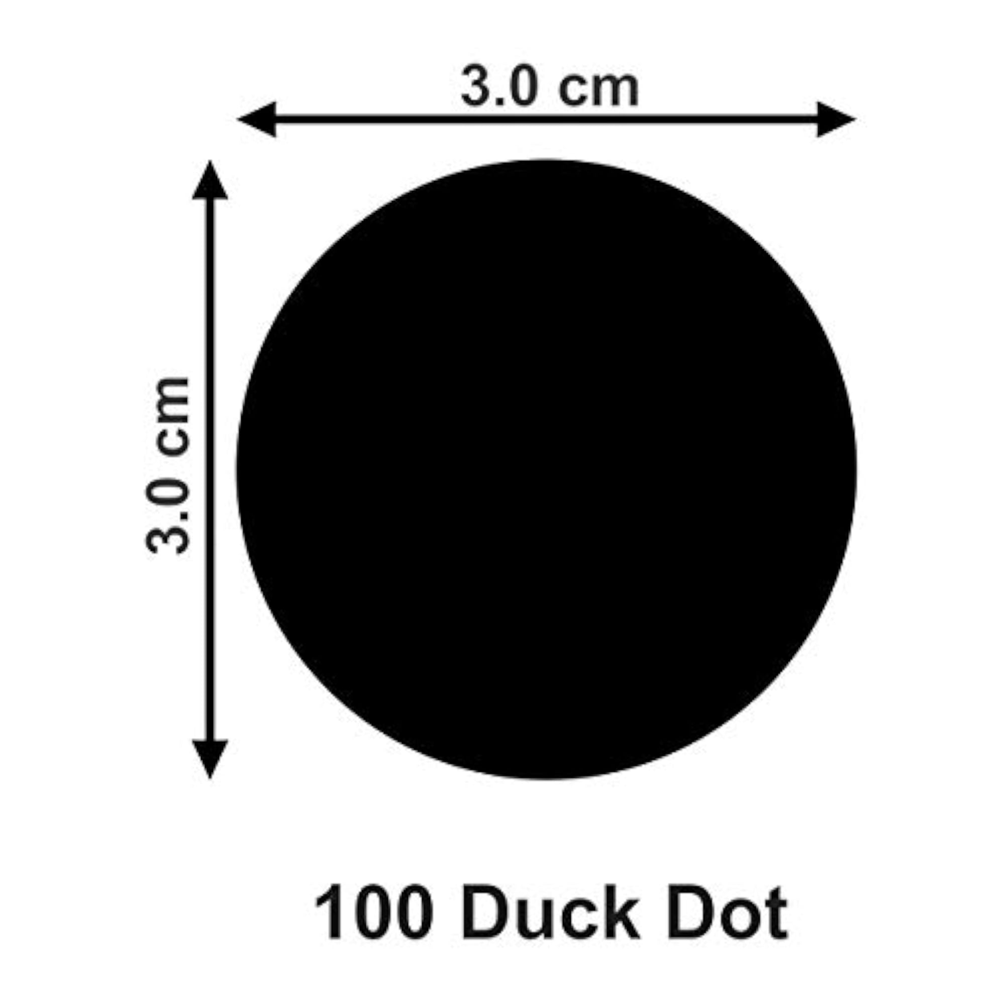 100 Duck Dot Silver 3D Acrylic Mirror Wall Sticker Decoration