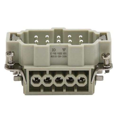 Conector resistente de aviación para cableado industrial HDC-HE-010 de 10 núcleos 4