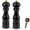 Molino de Sal y Pimienta Manual Peugeot Paris u'Select de 6 Ajustes con Cuchara de Madera para Especias, Hecho en Francia (Chocolate, 9 Pulgadas) 2