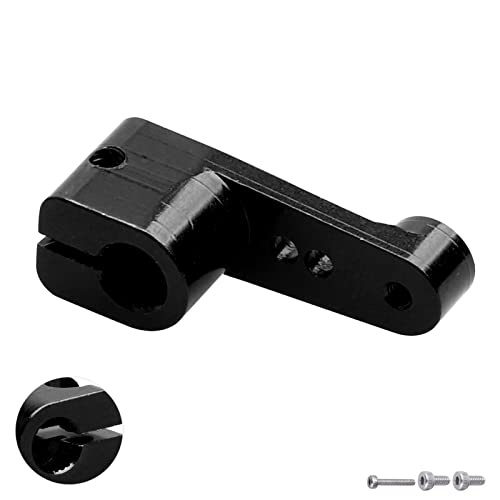FriHobby Aluminum Servo Horn Arm for Axial SCX24 Servo AS-1 AXI31619 (Black)