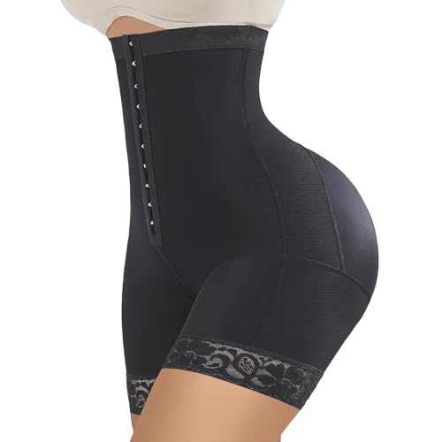 FeelinGirl Butt Lifter Shapewear Tummy Control Shorts Body Shaper for Women with Lace Trim