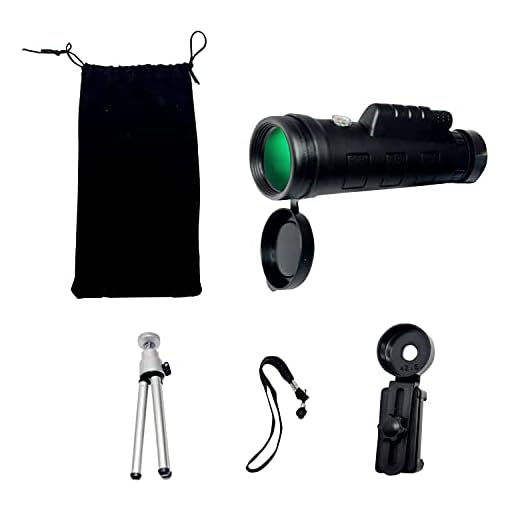 Monocular Telescope, 40X60 High Power HD Monocular with Smartphone Holder & Tripod - [Upgrade] Waterproof Monocular with Durable and Clear FMC BAK4 Prism Dual Focus for Bird Watching, Camping,Hiking
