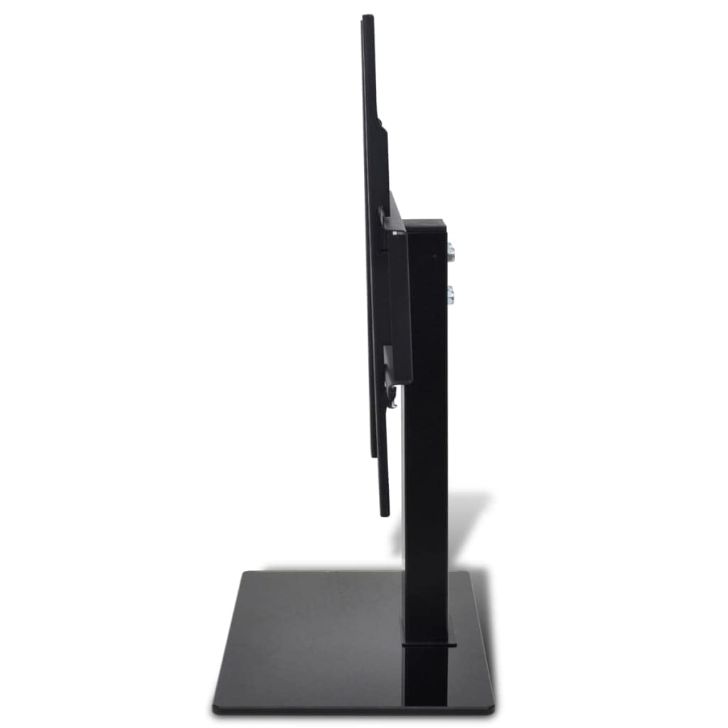 Supporto TV per schermi da 26-42 pollici fino a 30 kg, VESA 400 x 400 mm, regolabile in altezza, stabile base in vetro e acciaio