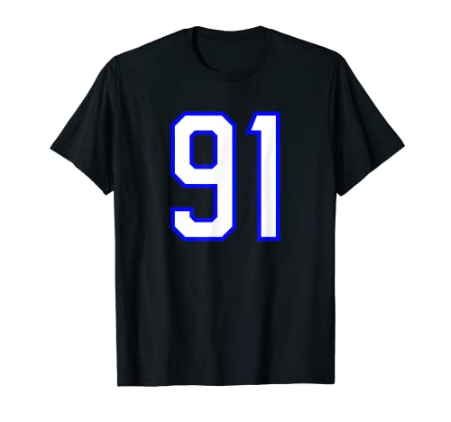 Photo de Ninety One Maillot de sport pour anniversaire Blanc/bleu T-Shirt