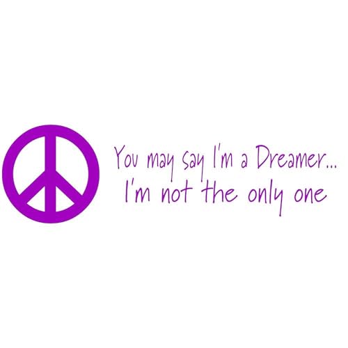 Taza de Cerámica 15 oz con Diseño Imagine Peace Sign miniatura 3