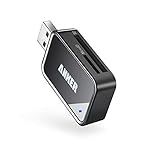 Anker USB 3.0 SD Card Reader, 2-in-1 for SDXC, SDHC, MMC, RS-MMC, Micro SDXC, Micro SD, Micro SDHC, UHS-I Cards - CardReader, Micro SD Card Reader