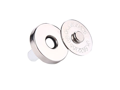 50 Sets 18Mm Silver Tone Magnetic Buckle Bag Button Purse Snap Closure Purse Handbag No Tools Required #TOP6