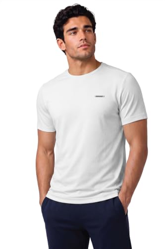 Image of Van Heusen Men's Running T-Shirt | Regular Fit | Crew Neck | Soft Breathable Mircofiber | Casual Wear | Summer Favorite | Shoulder Bonding |Sports T-Shirt | Style 61005