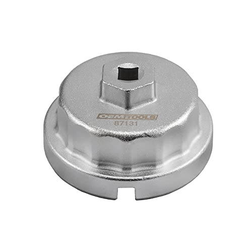 OEMTOOLS 87131 64.5 mm 14 Flute Oil Filter Wrench, Oil Filter Cap Wrench for 2.0 to 5.7L Engines, For Use with Toyota, Oil Cap Filter Wrench Prevents Slippage, Easy Cap Release