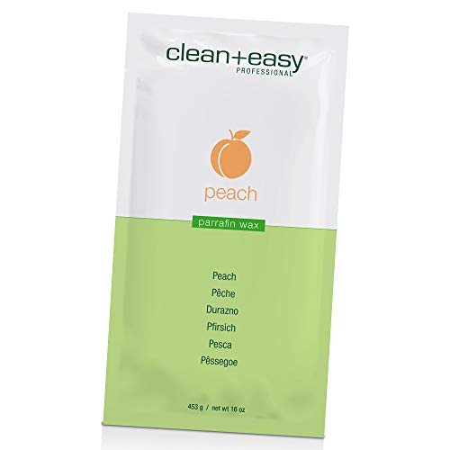 Clean + Easy Peach & Fennel Paraffin Wax Refills – Deeply Hydrating Moisturizing Paraffin Wax for Hand and Feet, Spa-Grade Treatment for Dry Skin, 16 oz