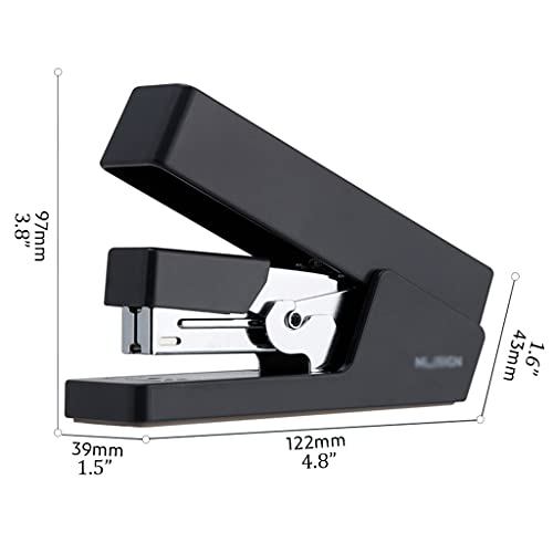 Bienka Desktop Staplers Office Stapler 20 Sheet Capacity 24/6 Staplers For Desk For Office, Home And School Multifunctional Labor-Saving Stapler Stapler (Color : Black, Size : 5000 Staples) #TOP1