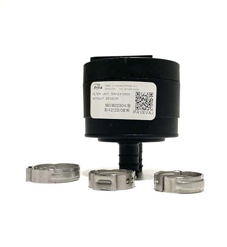 LPG-Megastore Filtro de gas Prins VSi con 2 salidas para vehículos de 6-8 cilindros