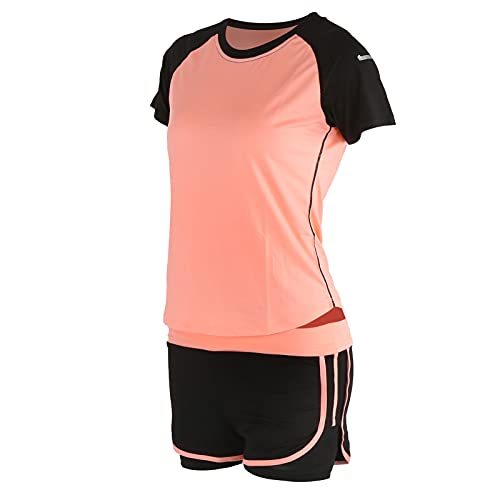 Ensemble 2 pièces décontracté pour femme avec short et haut à manches courtes pour l'été