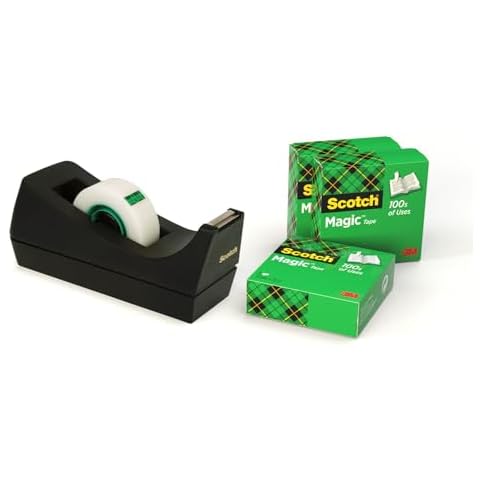 Scotch C38 Desktop Tape Dispenser with Magic Tape Cover