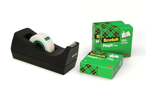 Scotch C38 Tape Dispenser with MagicTape 3-Pack