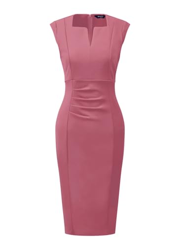 Image of Allegra K Women's Sheath Dress Pencil Work Sleeveless Professional Office Dresses