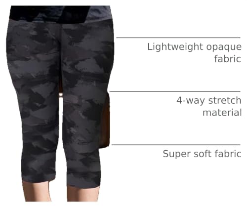 Image of TNNZEET Capri Leggings for Women - Tummy Control High Waisted Soft Yoga Pants for Gym Workout