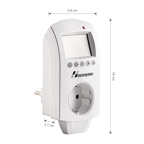 Thermostat prise programmable numérique pour chauffage et climatisation domestique - 8