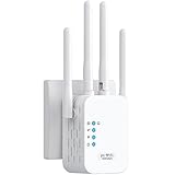 📶【Einfach und einfach einzurichten】 Drücken Sie die WPS-Taste, um eine Verbindung zu Ihrem Router herzustellen. Nimm nur 8 Sekunden! Dieser Wi-Fi-Signalverstärker kann die Funkabdeckung problemlos erweitern. Die intelligente Anzeigelampe hilft bei der Installation an einem optimalen Ort.