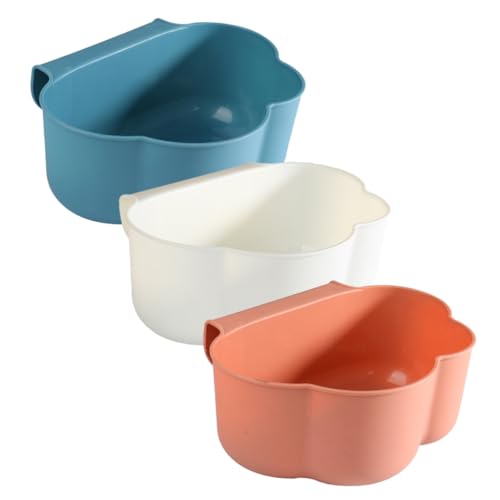 UKCOCO Cestino Della Spazzatura Della Cucina Appeso a Porta Armadio, Piccolo Contenitore Per Rifiuti Sospeso Multiuso, Set 3 Pezzi Design a Forma Di Nuvola Colorato Per Organizzazione Cucina